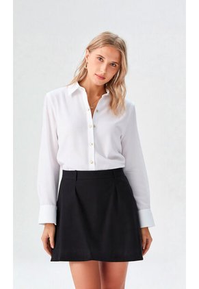 Blusa Para Mujer Manga Larga Blanco Marca L&H Ref. 1F412696