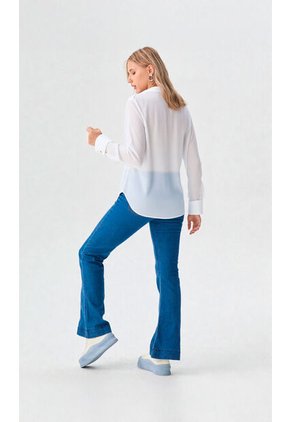 Blusa Para Mujer Manga Larga Blanco Marca L&H Ref. 1F412696