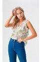 Blusa Para Mujer Manga Sisa Verde Marca L&H Ref. 2J412280 de L&H