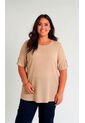 Blusa Para Mujer. Manga Corta Beige Marca L&H Ref. 5P612105 de L&H