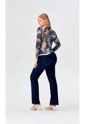 Camiseta Para Mujer Manga 3/4 Azul Marca L&H Ref. 2J409115