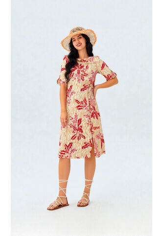 Vestido Para Mujer Manga Corta Azul Marca L&H Ref. 2J417070 L&H