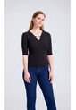 Camiseta Para Mujer Manga 3/4 Negro Marca L&H Ref. 4R409232 de L&H