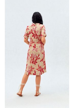 Vestido Para Mujer Manga Corta Azul Marca L&H Ref. 2J417070