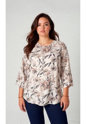 Blusa Para Mujer. Manga 3/4 Cafe Marca L&H Ref. 5P612104 L&H