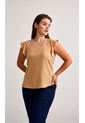 Blusa Para Mujer Manga Sisa Taupe Marca L&H Ref. 4R412130 de L&H