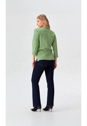 Blusa Para Mujer Manga Corta Verde Marca L&H Ref. 2J412278