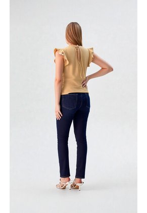 Blusa Para Mujer Manga Sisa Taupe Marca L&H Ref. 4R412130