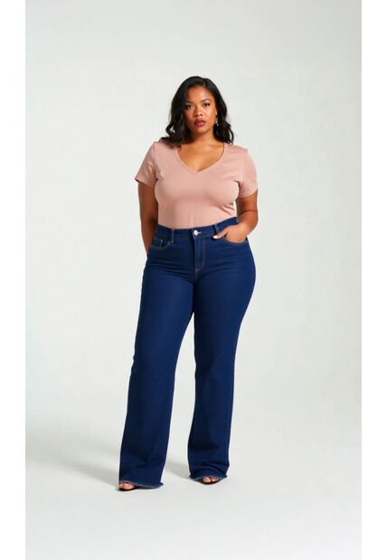 Jean Para Mujer. Azul Marca L&H Ref. 2A607027