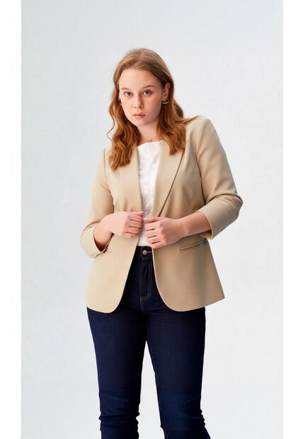 Chaqueta Para Mujer Beige Marca L&H Ref. 4V408171