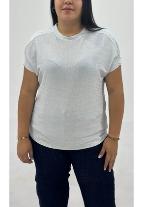 Camiseta Para Mujer. Manga Corta Beige Marca L&H Ref. 2J609090
