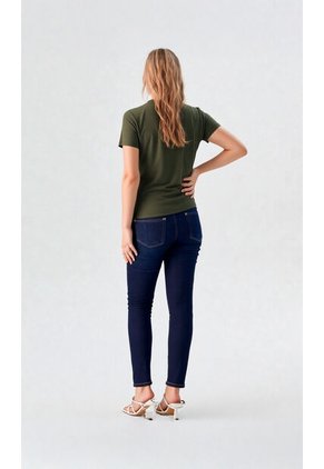 Camiseta Para Mujer Manga Corta Verde Marca L&H Ref. 7S409043