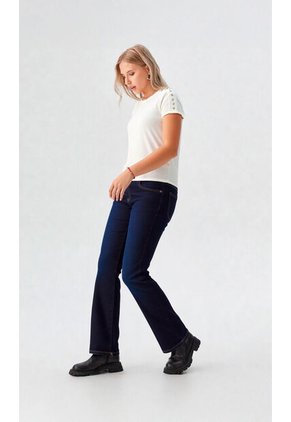 Camiseta Para Mujer Manga 3/4 Crudo Marca L&H Ref. 7S409038