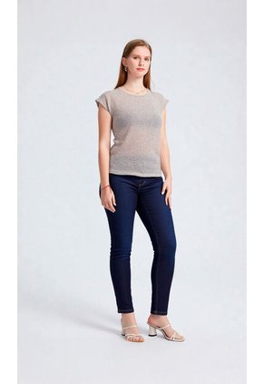 Camiseta Para Mujer Manga Corta Negro Marca L&H Ref. 1F409499