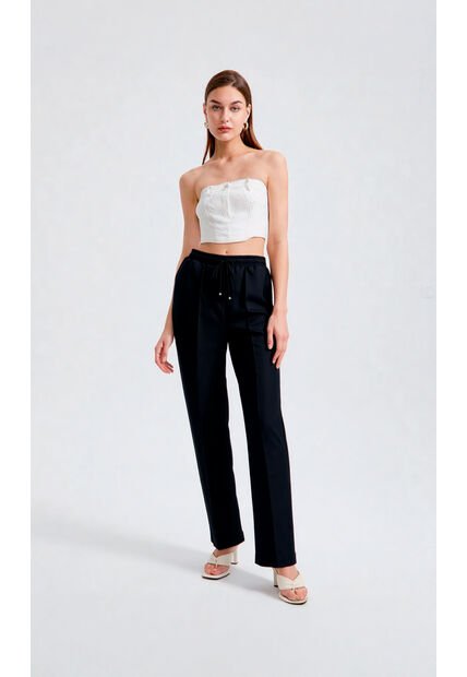 Pantalon Para Mujer Negro Marca L&H Ref. 1F407150