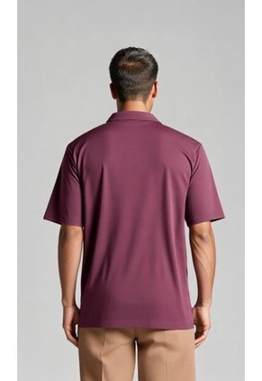 Polo Para Hombre Manga Corta Morado Marca L&H Ref. 4Q109135