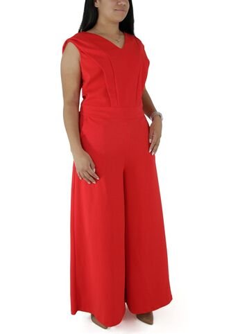 Enterizo Para Mujer Manga Sisa Rojo Marca L&H L&H