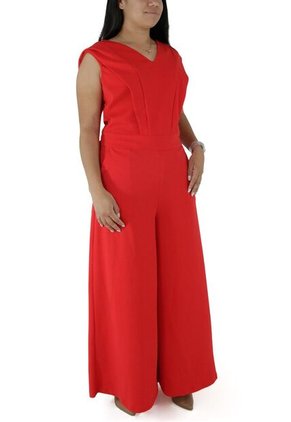 Enterizo Para Mujer Manga Sisa Rojo Marca L&H