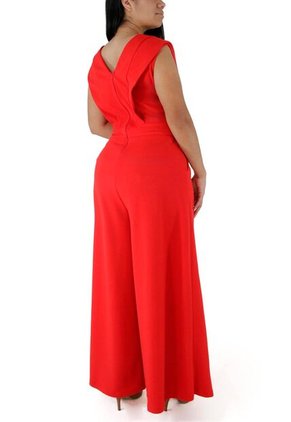 Enterizo Para Mujer Manga Sisa Rojo Marca L&H