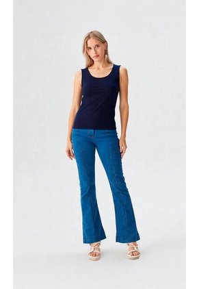 Camiseta Para Mujer Azul Marca L&H Ref. 1F409530