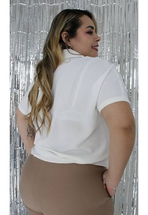 Blusa Para Mujer. Manga Corta Crudo Marca L&H