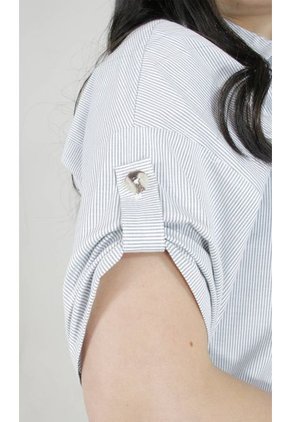 Blusa Para Mujer Manga Corta Azul Marca L&H