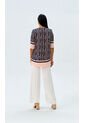 Blusa Para Mujer Manga Corta Azul Marca L&H Ref. 1F412707 de L&H