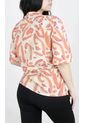 Blusa Para Mujer Manga Corta Naranja Marca L&H de L&H