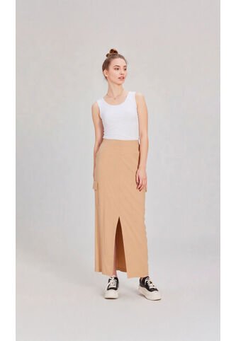 Falda Para Mujer Taupe Marca L&H Ref. 2J414068 L&H