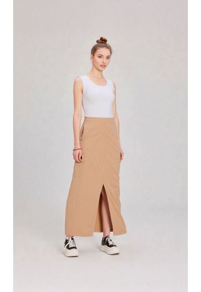 Falda Para Mujer Taupe Marca L&H Ref. 2J414068