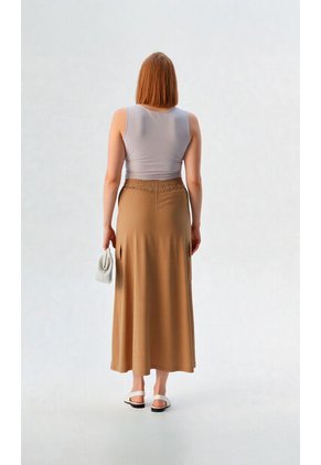 Falda Para Mujer Taupe Marca L&H Ref. 2J414068