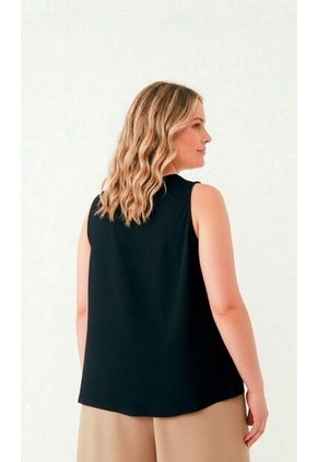 Camiseta Para Mujer. Manga Sisa Negro Marca L&H Ref. 1F609010