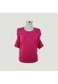 Camiseta Para Mujer Manga 3/4 Fucsia Marca L&H de L&H
