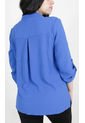 Blusa Para Mujer Manga 3/4 Azul Marca L&H de L&H