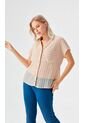 Blusa Para Mujer Manga Corta Gris Claro Marca L&H Ref. 1F412735 de L&H