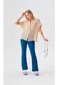 Blusa Para Mujer Manga Corta Gris Claro Marca L&H Ref. 1F412735 de L&H