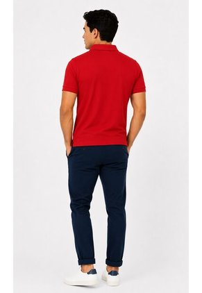 Polo Para Hombre Manga Corta Rojo Marca L&H Ref. 4Q109001