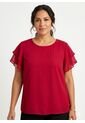 Blusa Para Mujer Manga Corta Rojo Marca L&H Ref. 5P412032 de L&H
