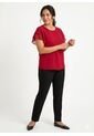 Blusa Para Mujer Manga Corta Rojo Marca L&H Ref. 5P412032 de L&H
