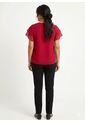 Blusa Para Mujer Manga Corta Rojo Marca L&H Ref. 5P412032 de L&H
