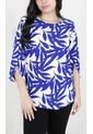 Blusa Para Mujer Manga 3/4 Azul Marca L&H de L&H