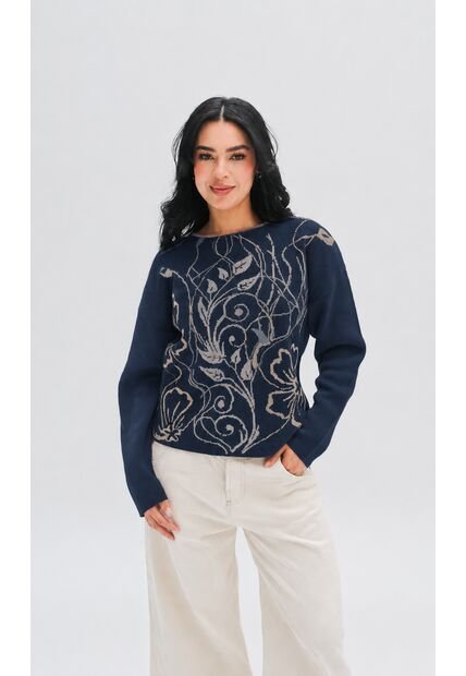 Saco Para Mujer Azul Oscuro Marca L&H Ref. 4E433042