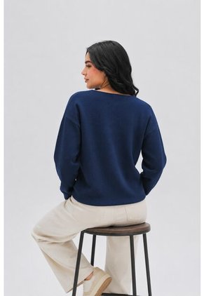 Saco Para Mujer Azul Oscuro Marca L&H Ref. 4E433042