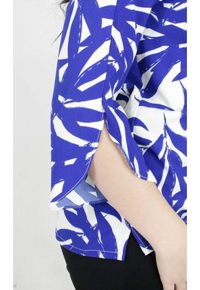 Blusa Para Mujer Manga 3/4 Azul Marca L&H