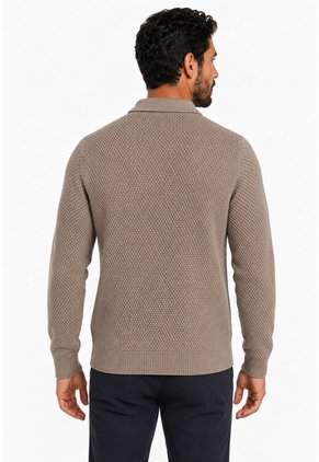 Saco Para Hombre Manga Larga Taupe Marca L&H Ref. 4E133026