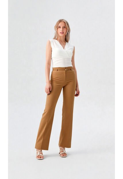 Pantalon Para Mujer Caqui Marca L&H