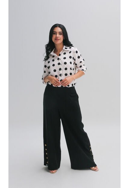 Pantalon Para Mujer Negro Marca L&H Ref. 2J407073