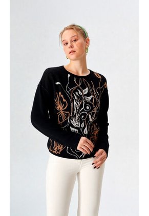 Saco Para Mujer Negro Marca L&H Ref. 4E433042