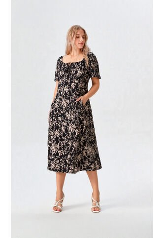 Vestido Para Mujer Manga Corta Negro Marca L&H Ref. 1Y417028 L&H