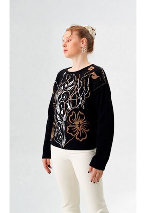 Saco Para Mujer Negro Marca L&H Ref. 4E433042